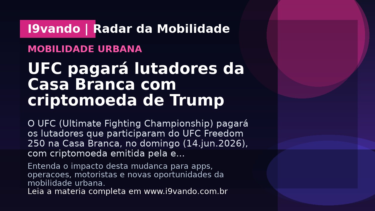 UFC pagará lutadores da Casa Branca com criptomoeda de Trump