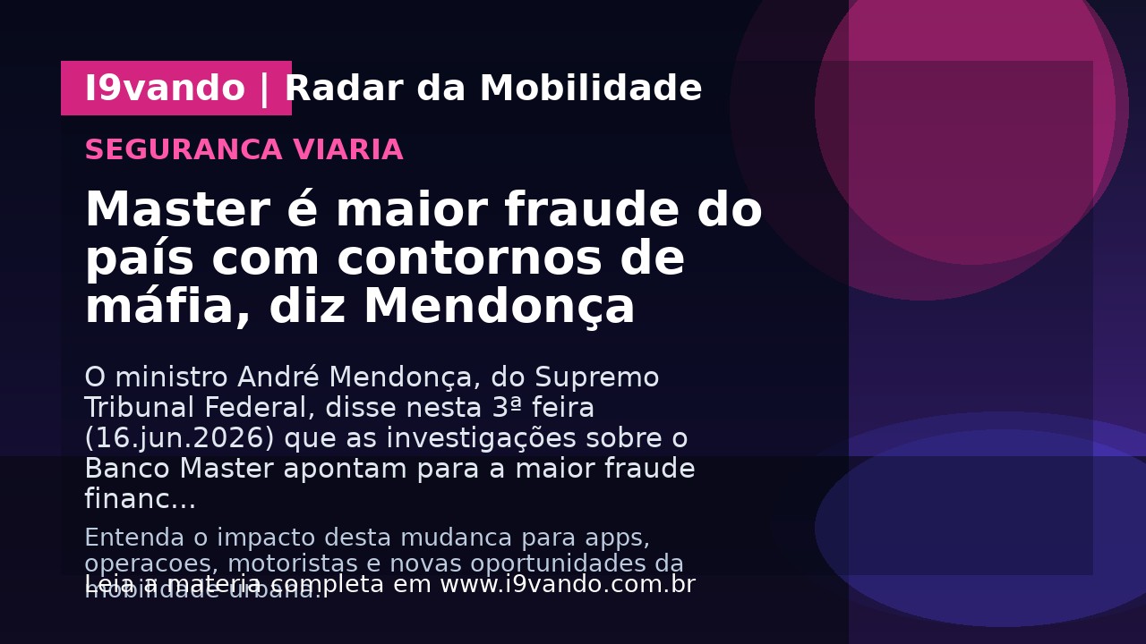 Master é maior fraude do país com contornos de máfia, diz Mendonça