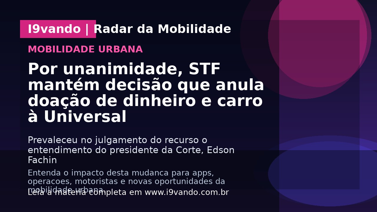 Por unanimidade, STF mantém decisão que anula doação de dinheiro e carro à Universal