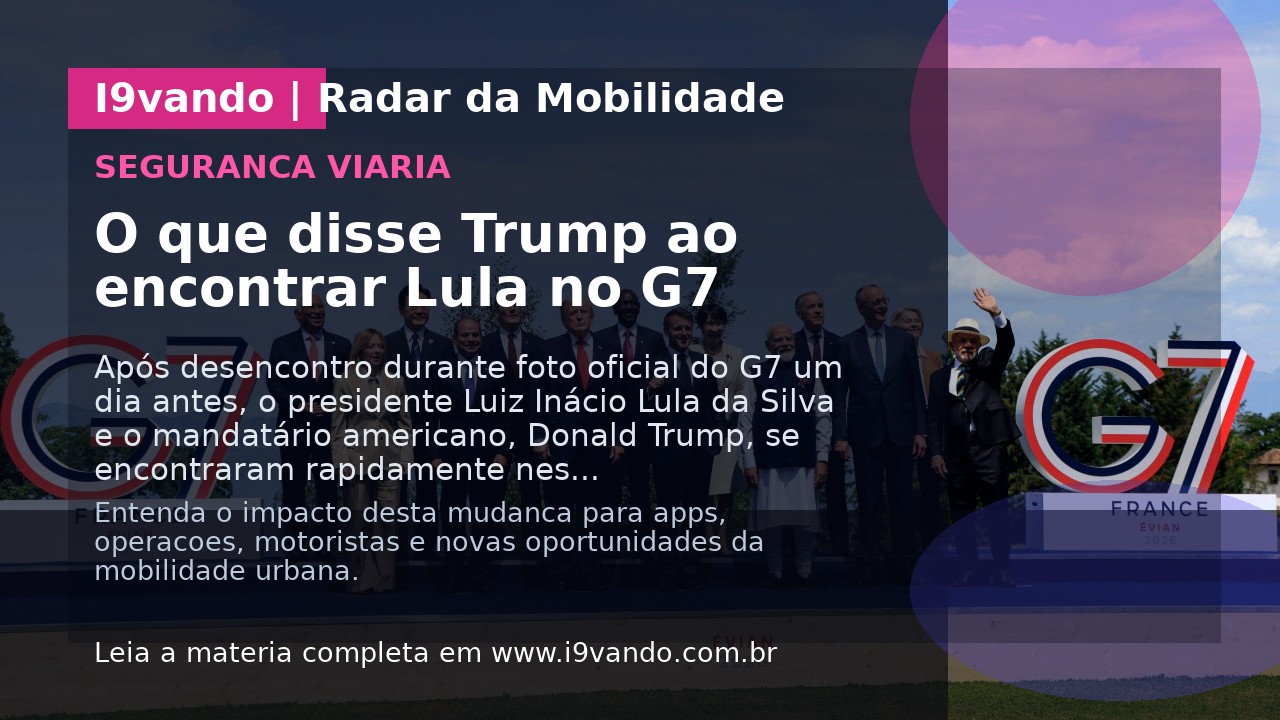 O que disse Trump ao encontrar Lula no G7