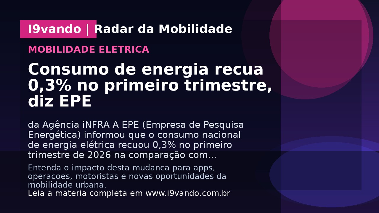 Consumo de energia recua 0,3% no primeiro trimestre, diz EPE