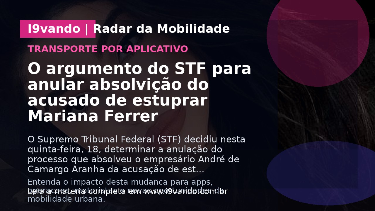 O argumento do STF para anular absolvição do acusado de estuprar Mariana Ferrer