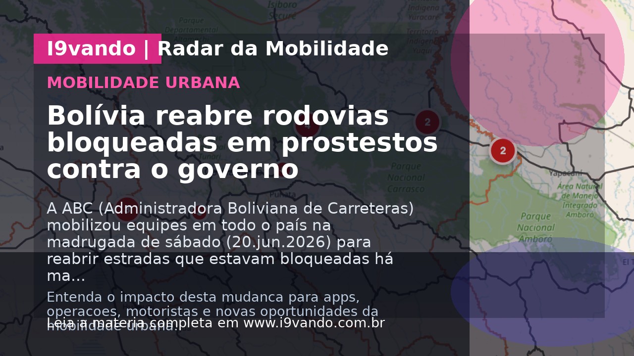 Bolívia reabre rodovias bloqueadas em prostestos contra o governo