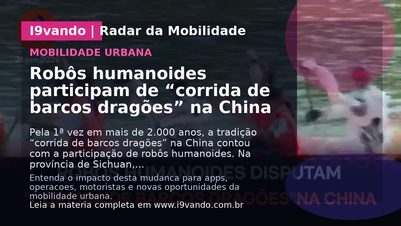 Robôs humanoides participam de “corrida de barcos dragões” na China