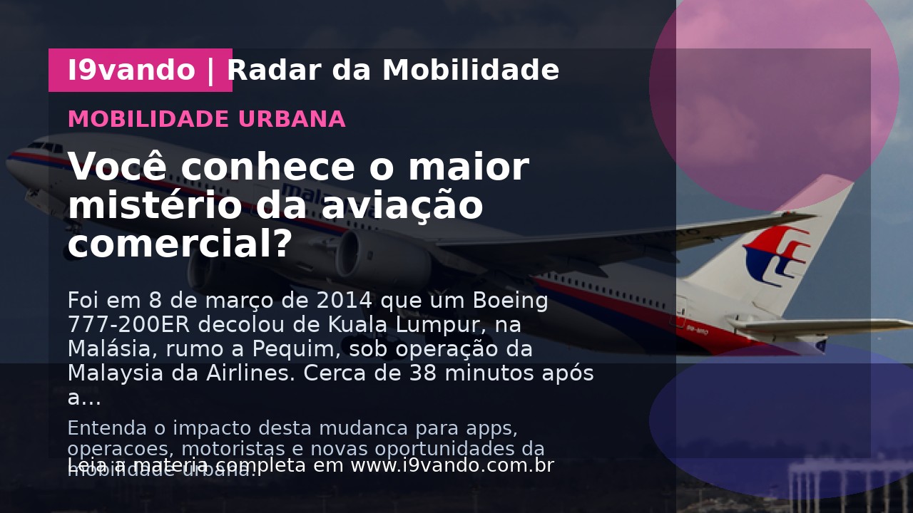 Você conhece o maior mistério da aviação comercial?