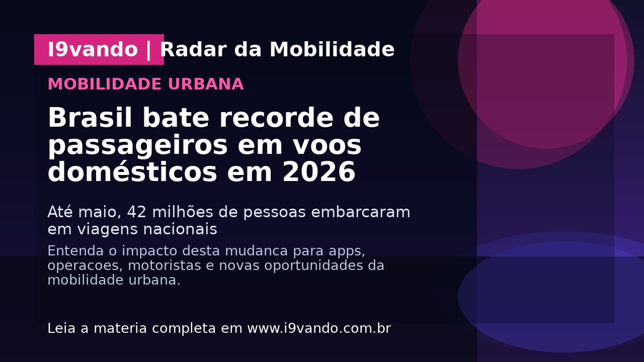 Brasil bate recorde de passageiros em voos domésticos em 2026