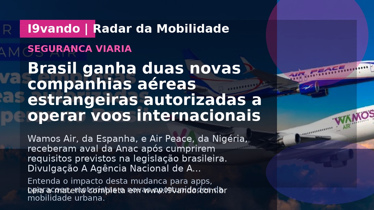 Brasil ganha duas novas companhias aéreas estrangeiras autorizadas a operar voos internacionais
