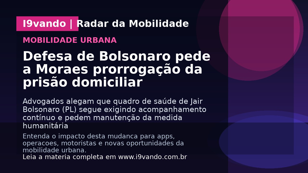 Defesa de Bolsonaro pede a Moraes prorrogação da prisão domiciliar