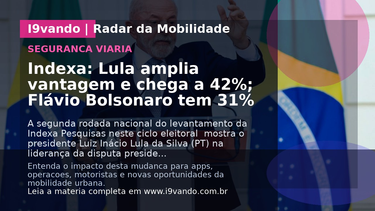 Indexa: Lula amplia vantagem e chega a 42%; Flávio Bolsonaro tem 31%