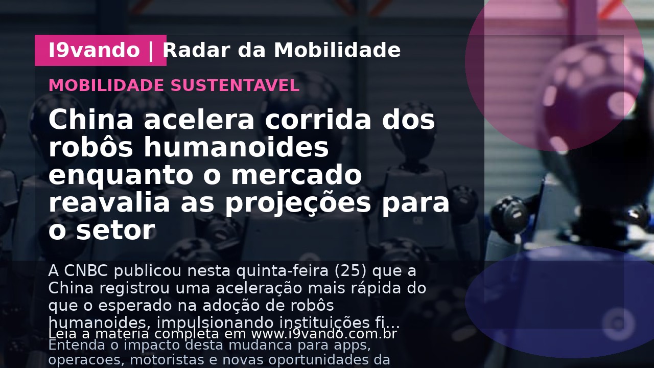 China acelera corrida dos robôs humanoides enquanto o mercado reavalia as projeções para o setor