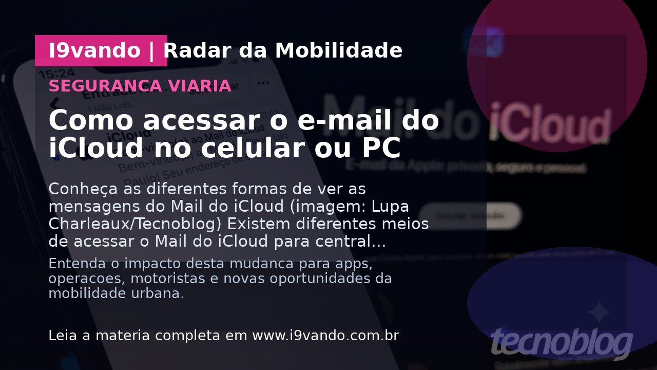 Como acessar o e-mail do iCloud no celular ou PC