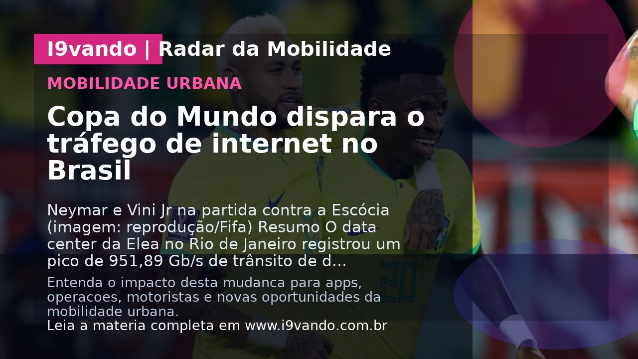 Copa do Mundo dispara o tráfego de internet no Brasil