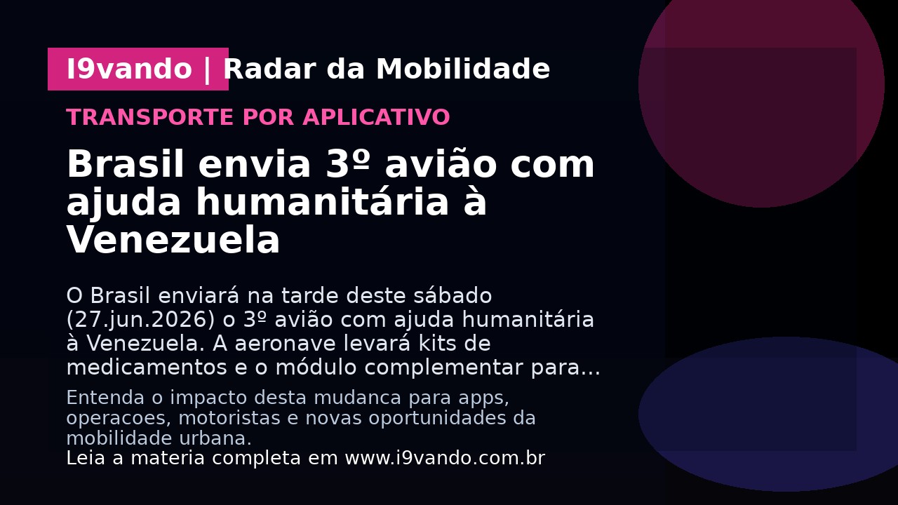 Brasil envia 3º avião com ajuda humanitária à Venezuela