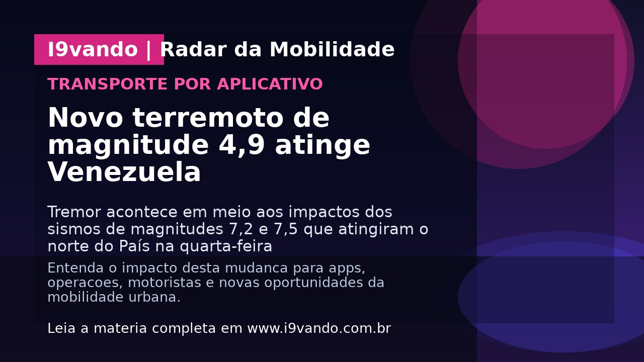 Novo terremoto de magnitude 4,9 atinge Venezuela