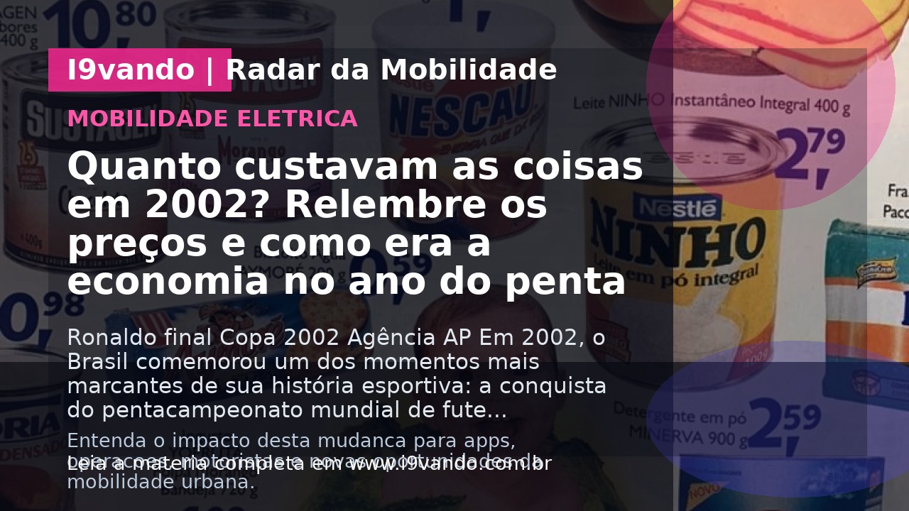 Quanto custavam as coisas em 2002? Relembre os preços e como era a economia no ano do penta