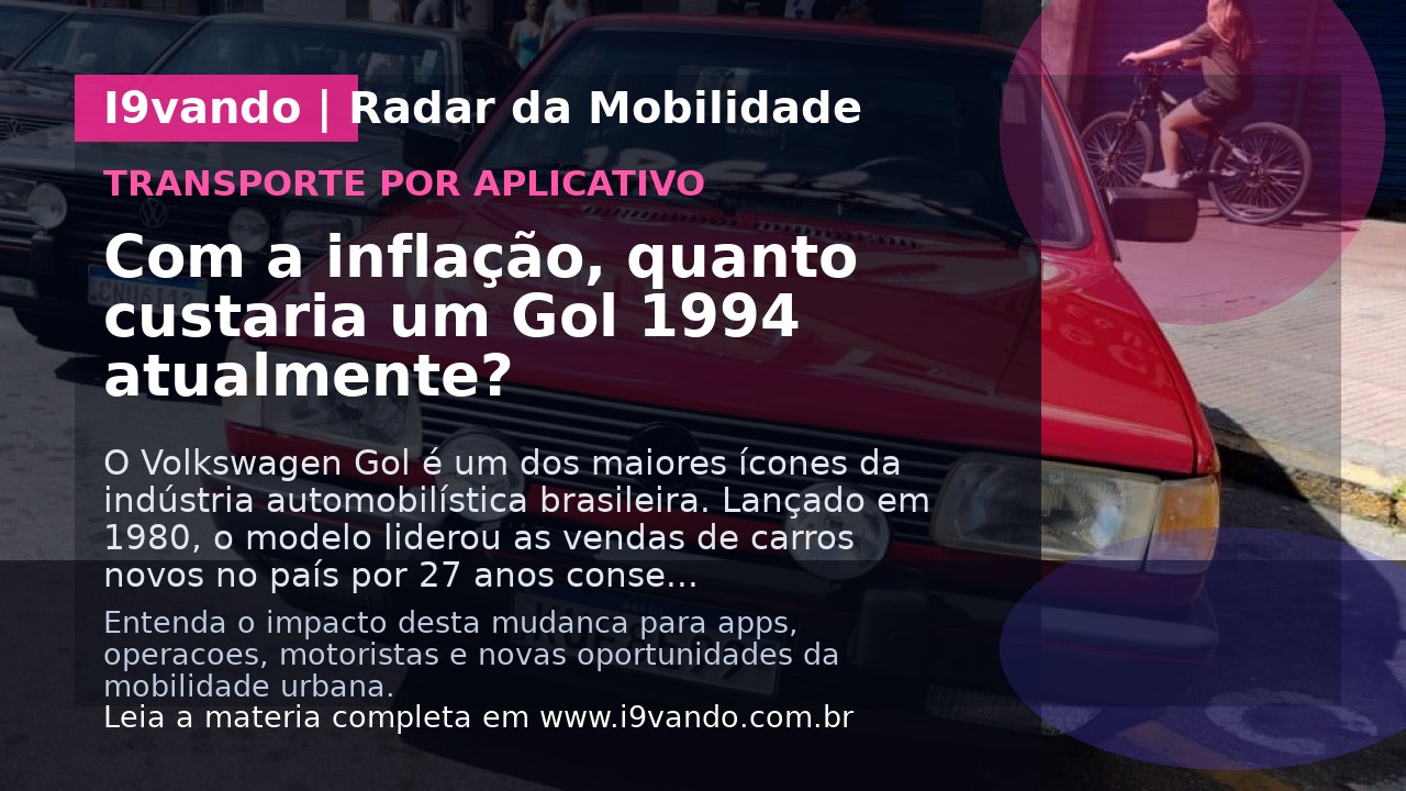 Com a inflação, quanto custaria um Gol 1994 atualmente?