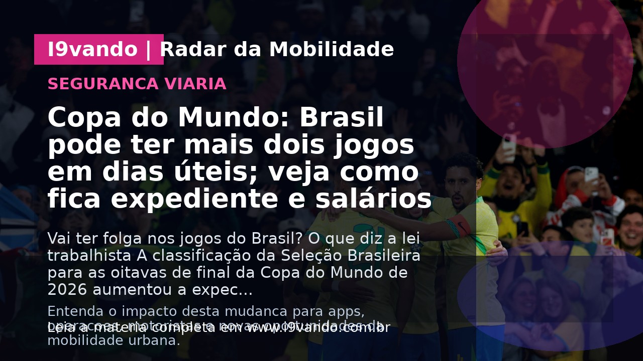 Copa do Mundo: Brasil pode ter mais dois jogos em dias úteis; veja como fica expediente e salários