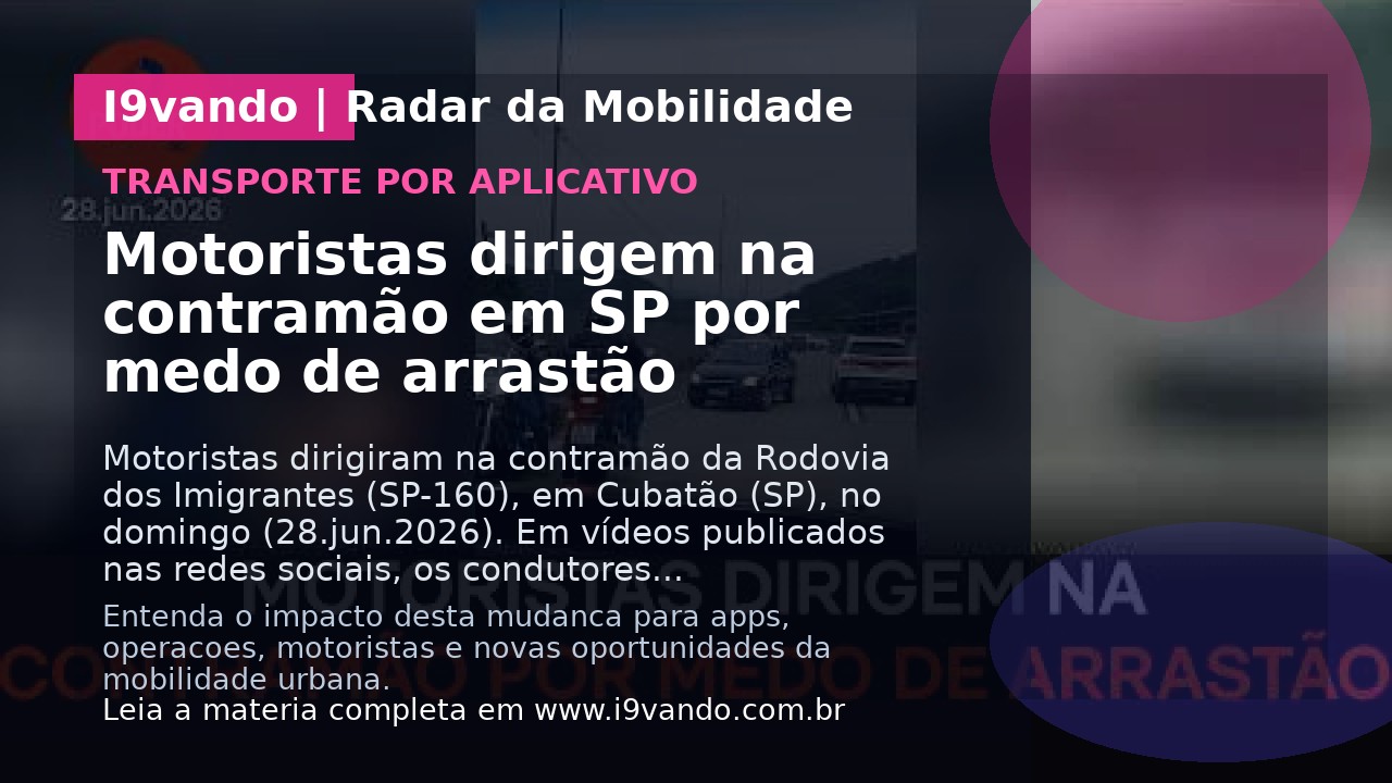 Motoristas dirigem na contramão em SP por medo de arrastão
