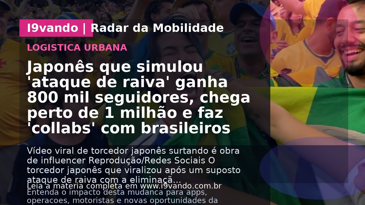 Japonês que simulou 'ataque de raiva' ganha 800 mil seguidores, chega perto de 1 milhão e faz 'collabs' com brasileiros