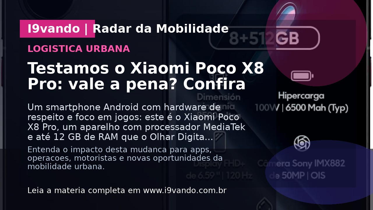 Testamos o Xiaomi Poco X8 Pro: vale a pena? Confira