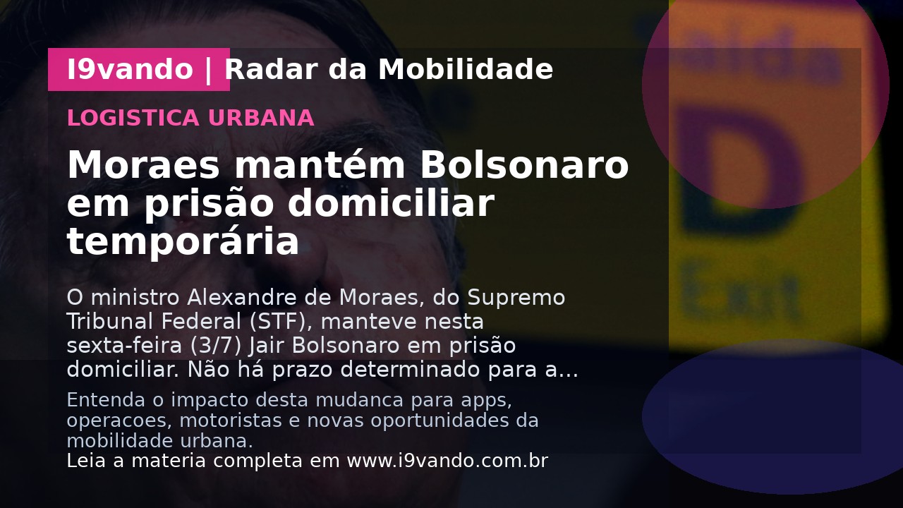 Moraes mantém Bolsonaro em prisão domiciliar temporária