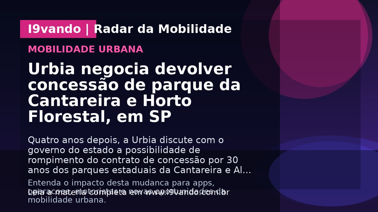Urbia negocia devolver concessão de parque da Cantareira e Horto Florestal, em SP