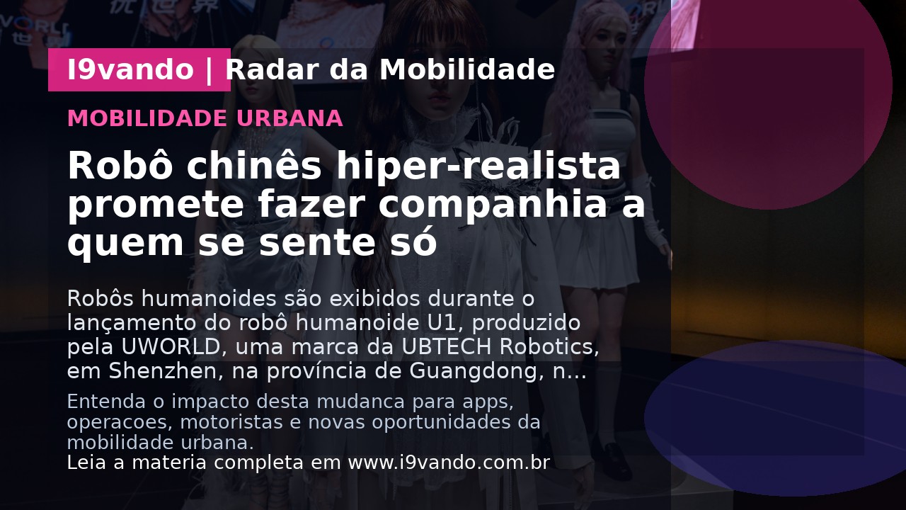 Robô chinês hiper-realista promete fazer companhia a quem se sente só