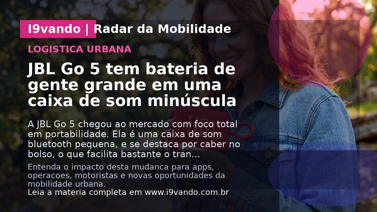 JBL Go 5 tem bateria de gente grande em uma caixa de som minúscula