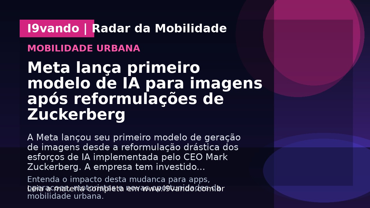 Meta lança primeiro modelo de IA para imagens após reformulações de Zuckerberg