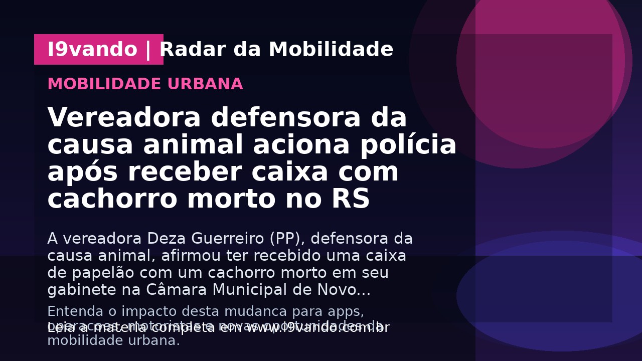 Vereadora defensora da causa animal aciona polícia após receber caixa com cachorro morto no RS