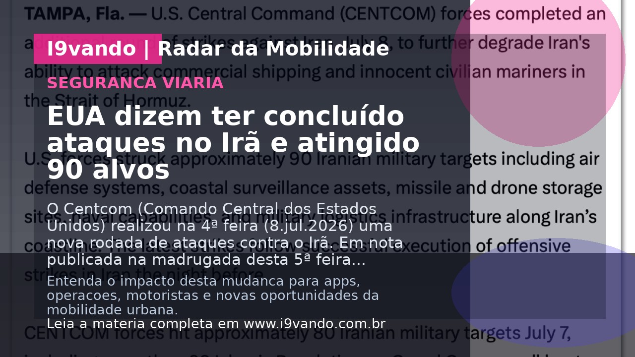 EUA dizem ter concluído ataques no Irã e atingido 90 alvos