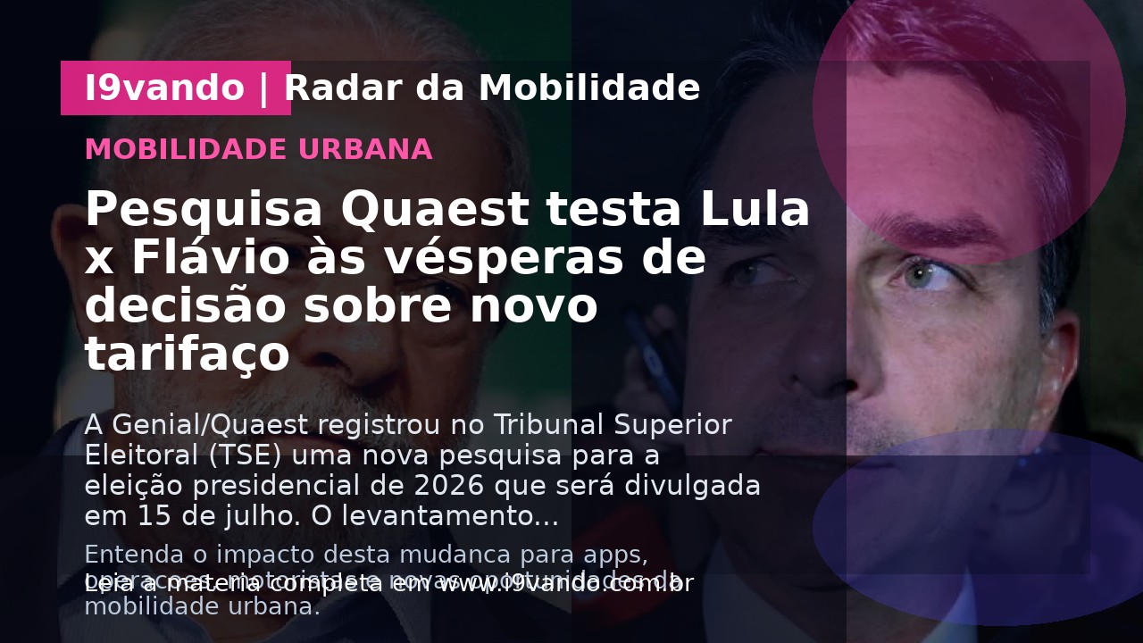 Pesquisa Quaest testa Lula x Flávio às vésperas de decisão sobre novo tarifaço