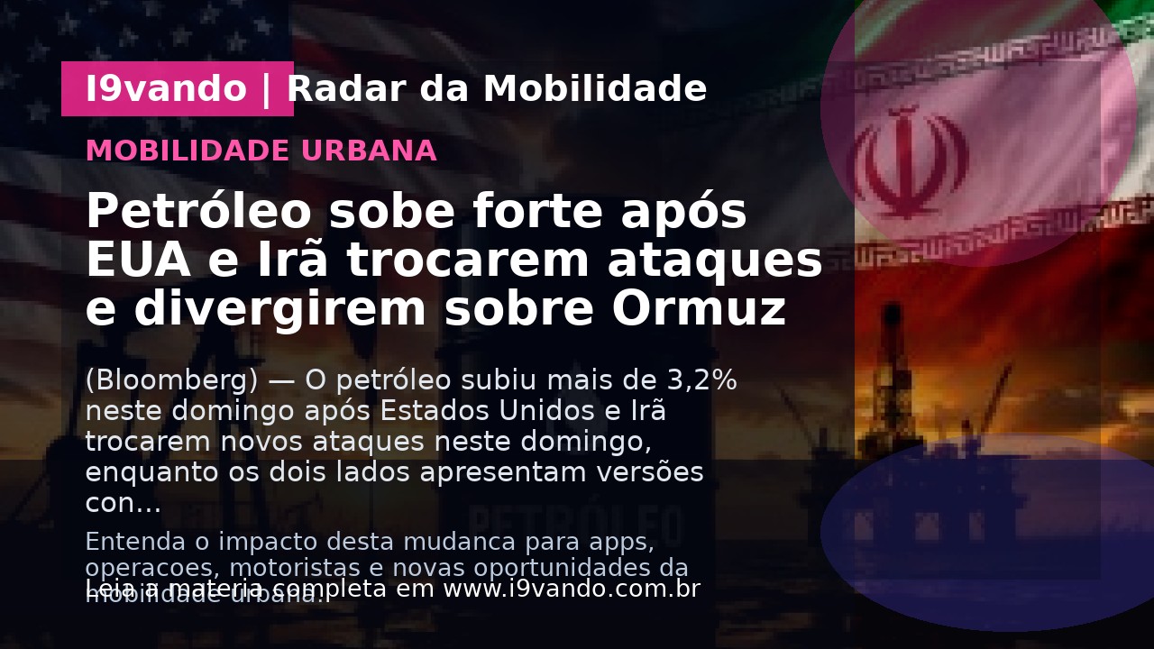 Petróleo sobe forte após EUA e Irã trocarem ataques e divergirem sobre Ormuz