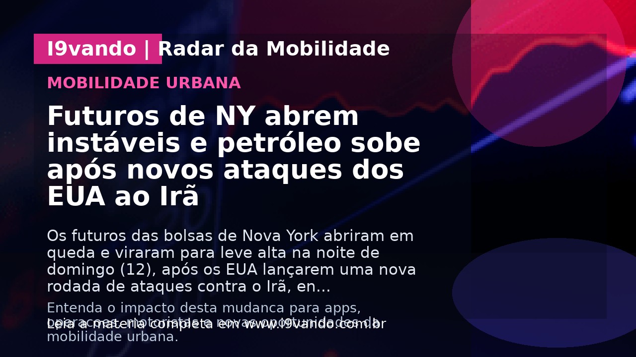 Futuros de NY abrem instáveis e petróleo sobe após novos ataques dos EUA ao Irã
