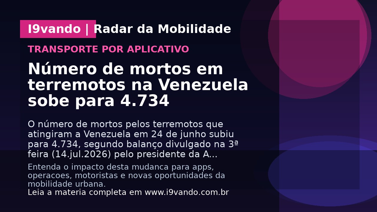 Número de mortos em terremotos na Venezuela sobe para 4.734