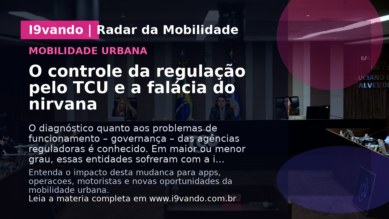 O controle da regulação pelo TCU e a falácia do nirvana