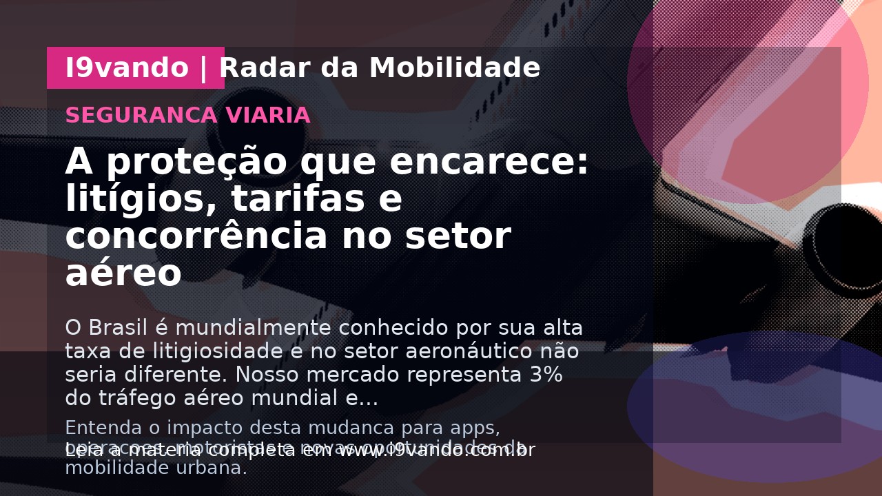 A proteção que encarece: litígios, tarifas e concorrência no setor aéreo