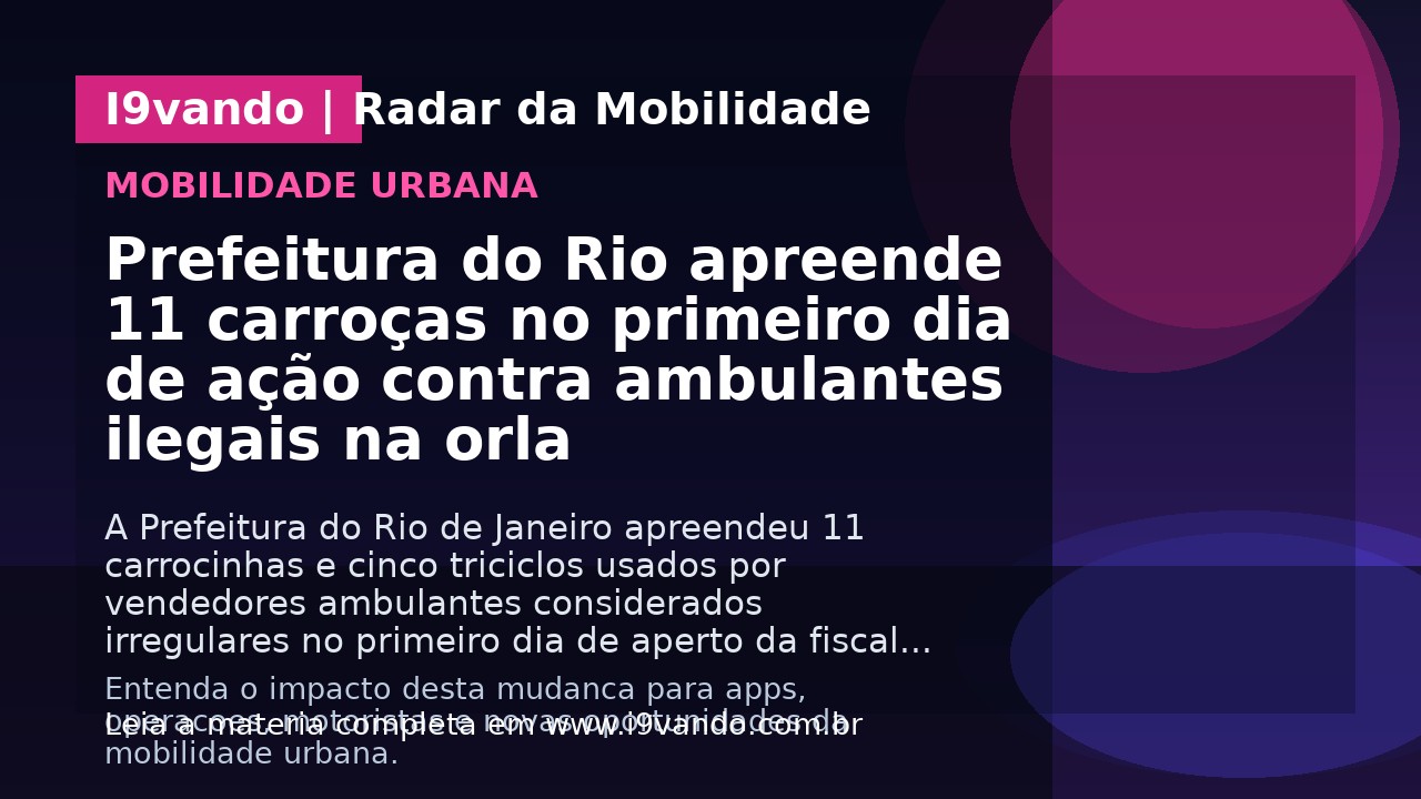 Prefeitura do Rio apreende 11 carroças no primeiro dia de ação contra ambulantes ilegais na orla