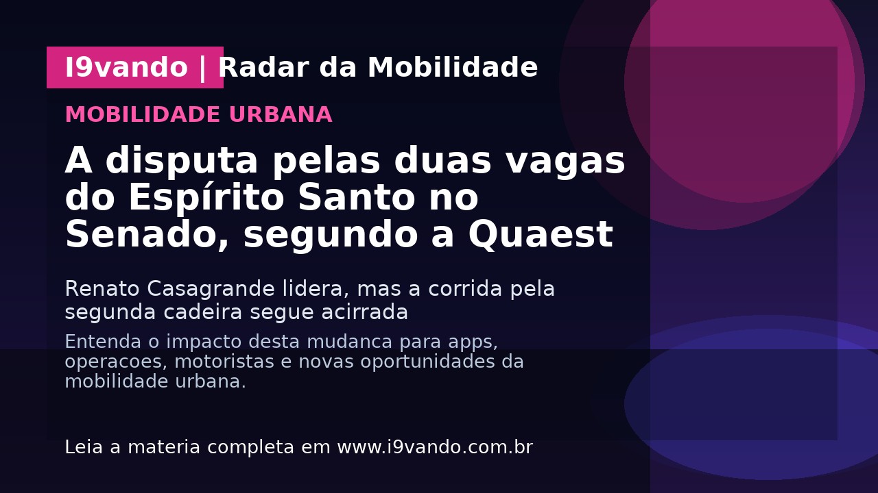 A disputa pelas duas vagas do Espírito Santo no Senado, segundo a Quaest