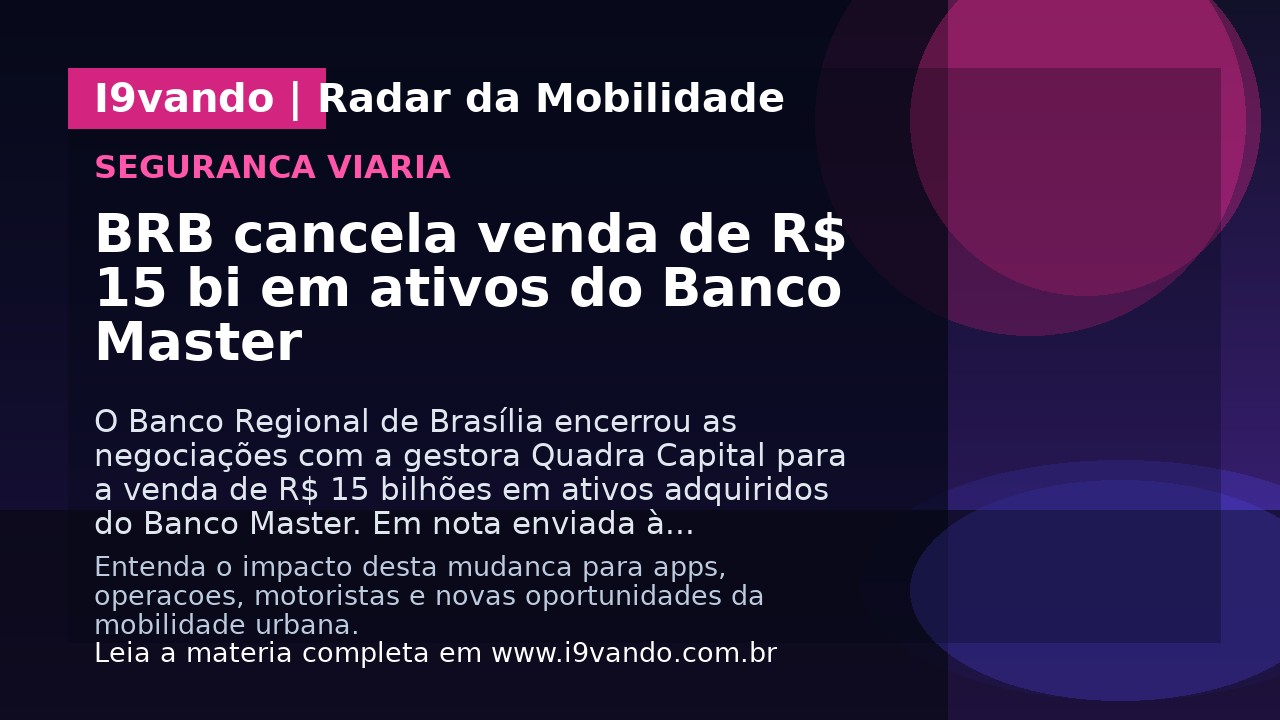 BRB cancela venda de R$ 15 bi em ativos do Banco Master