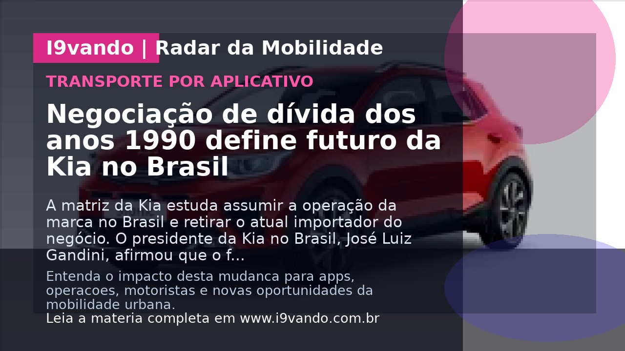 Negociação de dívida dos anos 1990 define futuro da Kia no Brasil