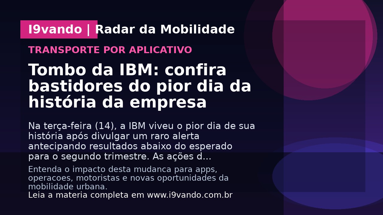 Tombo da IBM: confira bastidores do pior dia da história da empresa