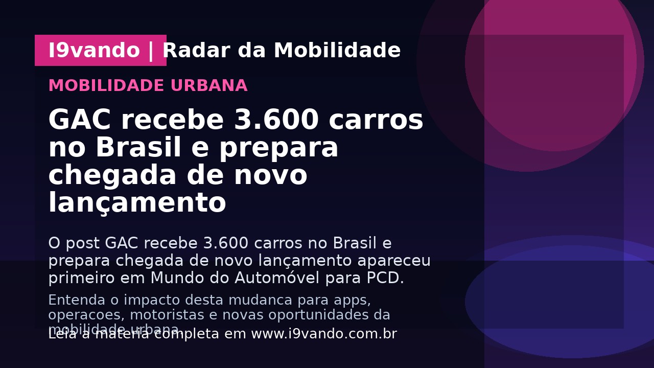 GAC recebe 3.600 carros no Brasil e prepara chegada de novo lançamento