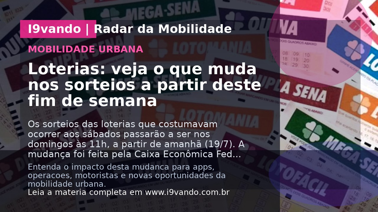 Loterias: veja o que muda nos sorteios a partir deste fim de semana