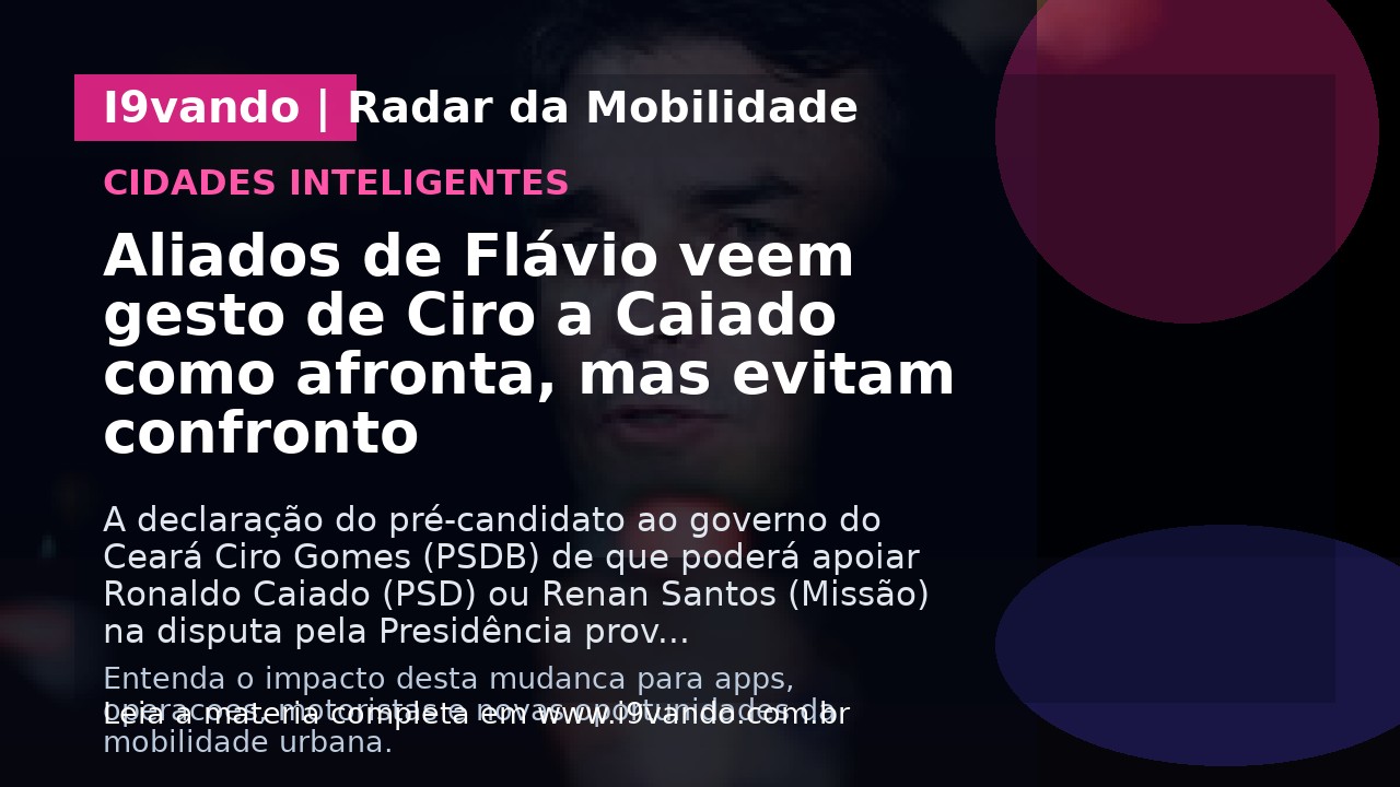 Aliados de Flávio veem gesto de Ciro a Caiado como afronta, mas evitam confronto