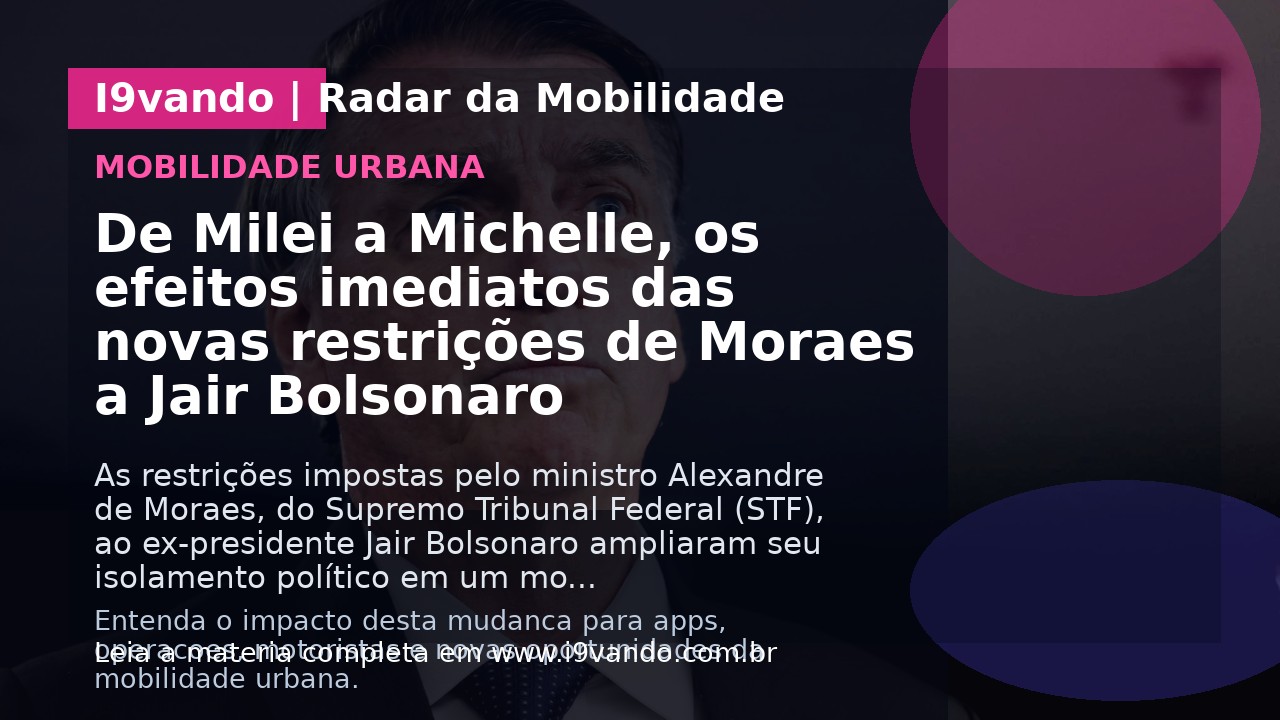 De Milei a Michelle, os efeitos imediatos das novas restrições de Moraes a Jair Bolsonaro