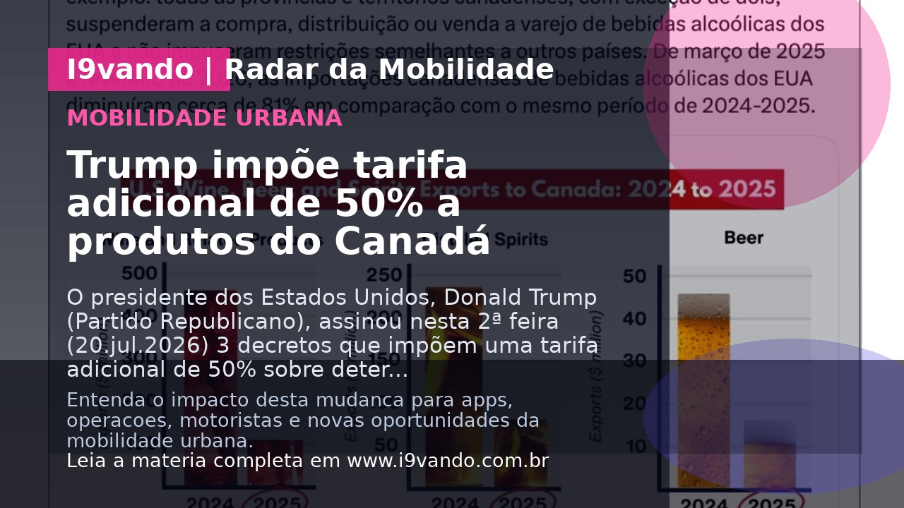 Trump impõe tarifa adicional de 50% a produtos do Canadá