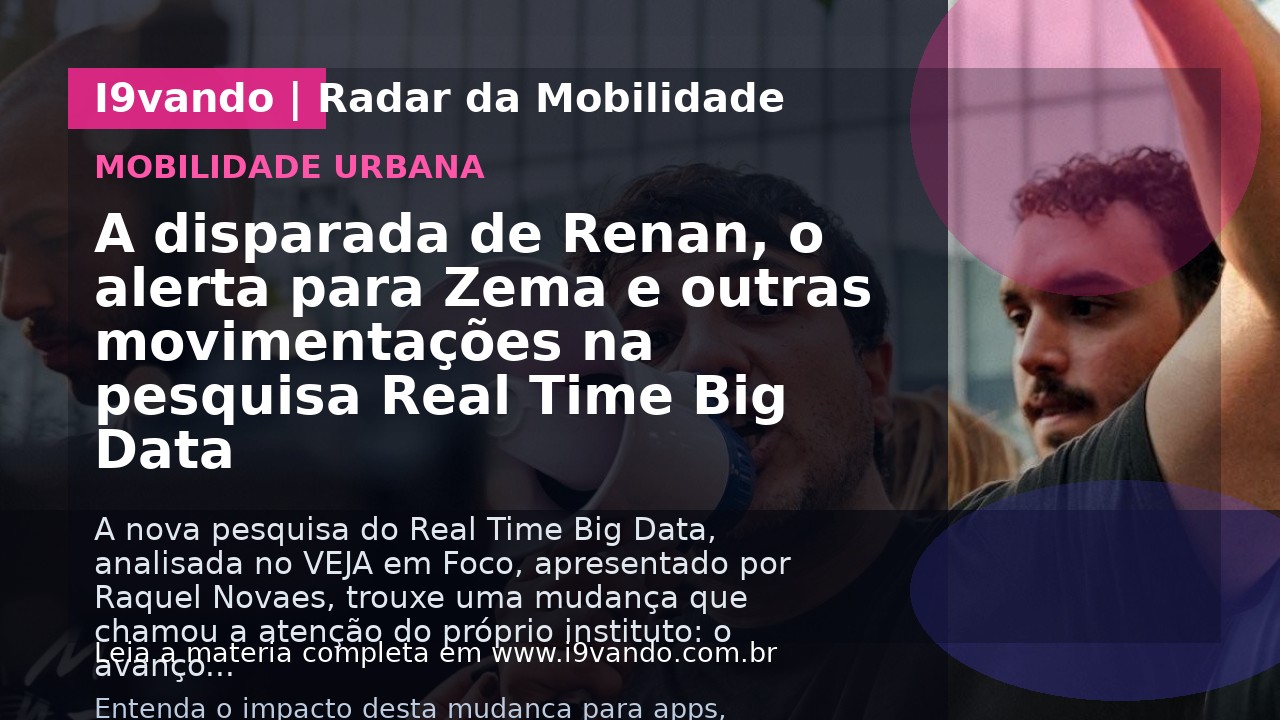 A disparada de Renan, o alerta para Zema e outras movimentações na pesquisa Real Time Big Data