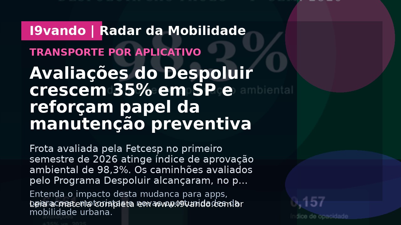 Avaliações do Despoluir crescem 35% em SP e reforçam papel da manutenção preventiva