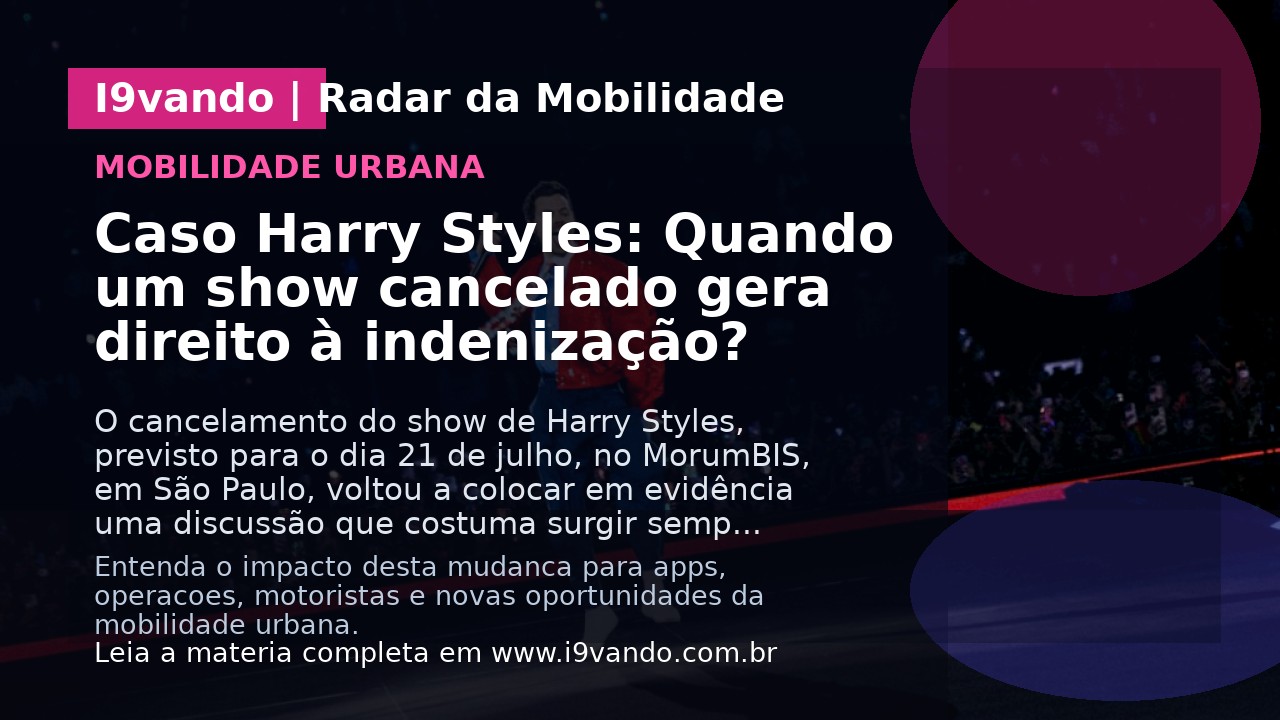 Caso Harry Styles: Quando um show cancelado gera direito à indenização?